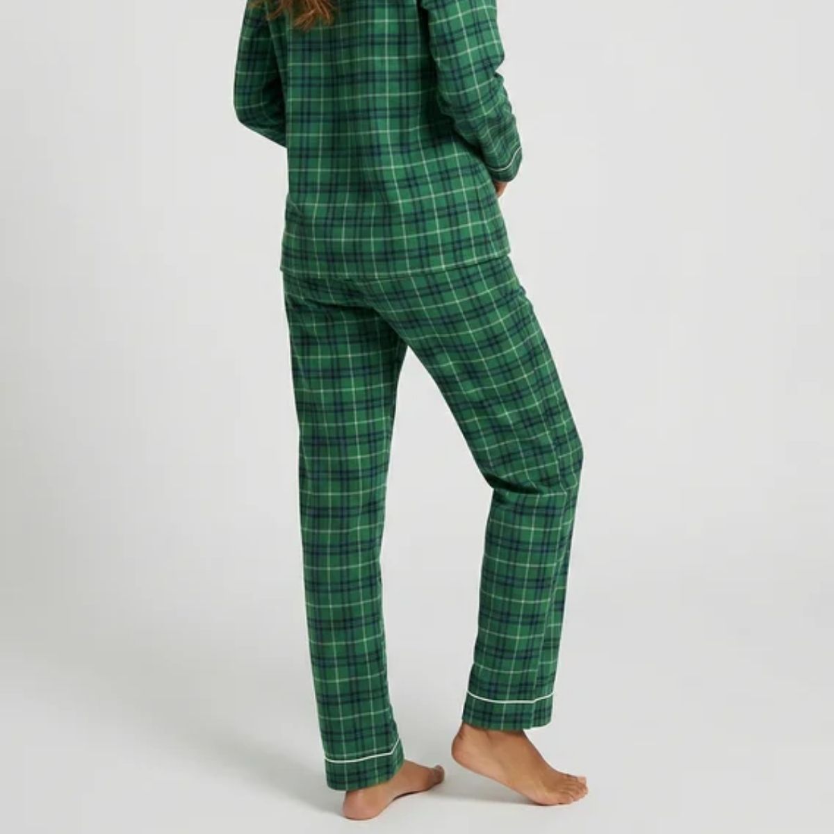 Lascana X-Mas Gift pyjamas, grøn - BA-94-54 - green check - Green Check