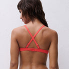 Chantelle Icon bikini top med bøjle, koralrød - C16VN5 - C81 - Bright Coral