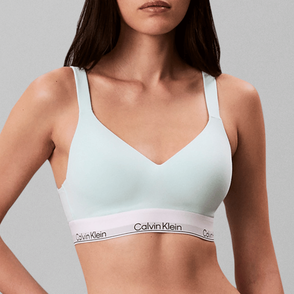 Calvin Klein Icon bralette BH, grøn - LV00QF8500 - 3Q5 - Feel The Mint