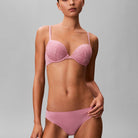 Calvin Klein Perfectly Fit Lace tai trusse, rosa - LV00QF8445 - 41I - Soft Mauve
