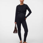 Mamalicious MLemma 2-pak graviditetsleggings, multi - 20016844 - Black/hot Fudge - Black/hot Fudge