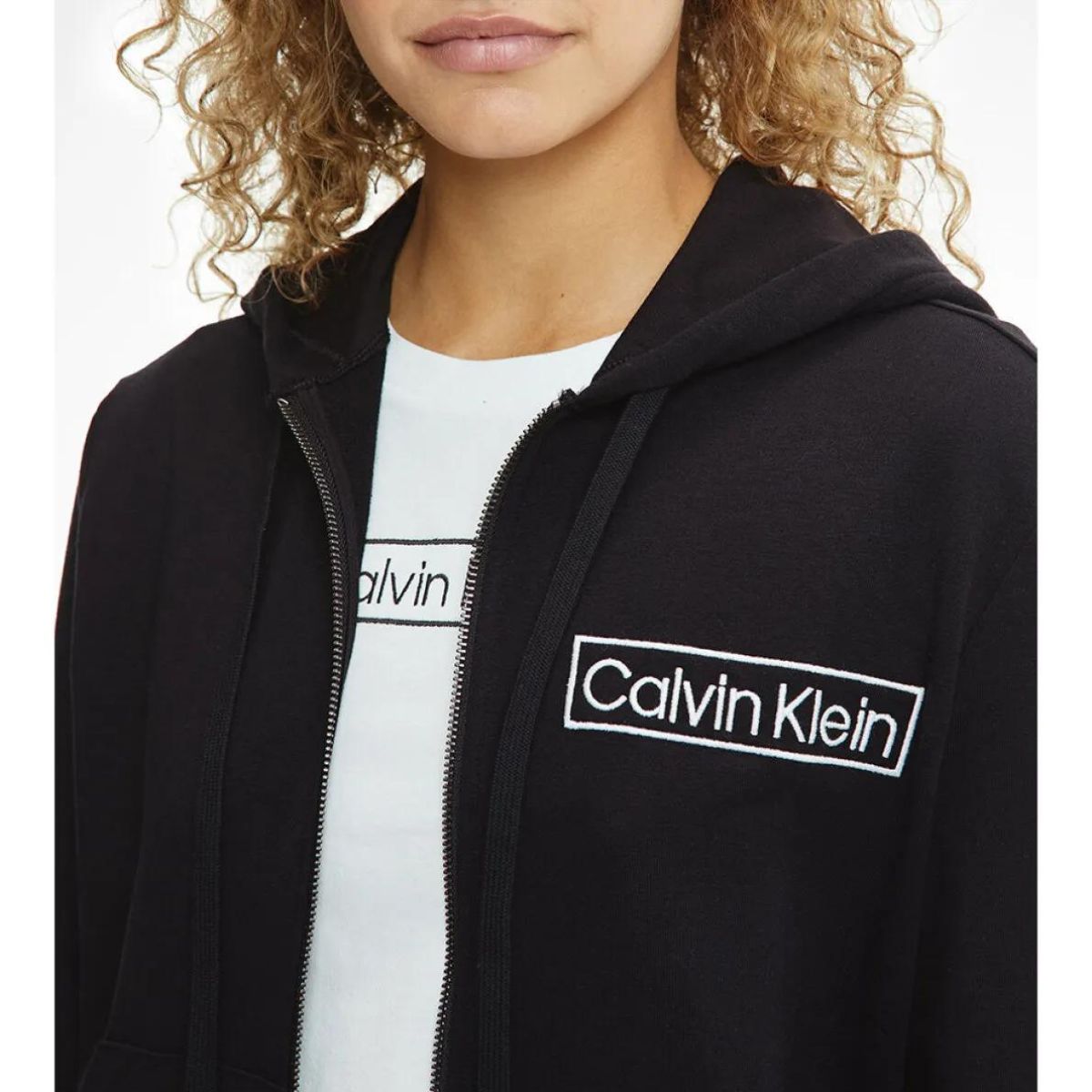 Calvin Klein Lingeri Hoodie - Black - QS6801E-UB1