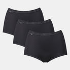 Sloggi Basic+Maxi 3-Pack - Black - 10007656-0004