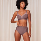 Triumph Shape Smart maxi trusse, lilla - 10209655 - 00UD - Rose Brown